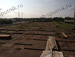 Storage of cargo in an outdoor warehouse