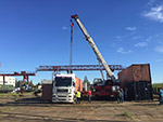 Storage of cargo in an outdoor warehouse